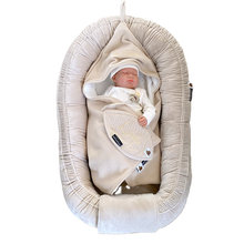 Afbeelding in Gallery-weergave laden, Babynestje Hotel Chique beige zand velours