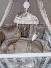 Afbeelding in Gallery-weergave laden, Hemel Massimo - hemeltje - taupe - zand - ecru - voile - ruffles