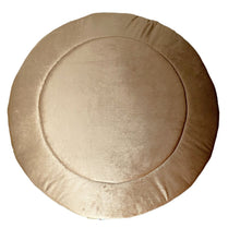 Afbeelding in Gallery-weergave laden, Boxkleed Luxury Velvet camel kleur in rond model