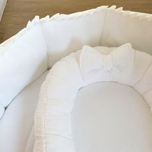 Afbeelding in Gallery-weergave laden, Boxbekleding Bamboo off white gebroken wit boxkleed omranding