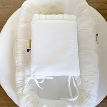 Afbeelding in Gallery-weergave laden, Boxbekleding Bamboo off white gebroken wit boxkleed omranding