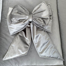 Afbeelding in Gallery-weergave laden, Sierstrik Luxury Velvet-boxstrik-donkergrijs-grote strik in 12 kleuren