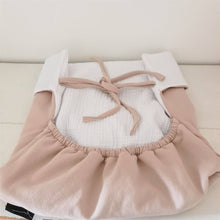 Afbeelding in Gallery-weergave laden, Dekje Jess - jolino - strikje - zand - beige - wit - hydrofiel - mousseline