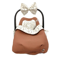 Afbeelding in Gallery-weergave laden, Dekje Willow - kleiroze - wilgenkatjes - print - wafel