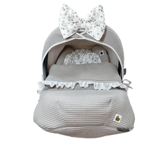 Afbeelding in Gallery-weergave laden, Dekje Naya - wafel - broderie - in 31 kleuren