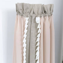 Afbeelding in Gallery-weergave laden, Boxbekleding set Noé Mae voor elke box in zand linnen offwhite ruffles