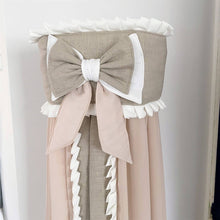 Afbeelding in Gallery-weergave laden, Boxbekleding set Noé Mae voor elke box in zand linnen offwhite ruffles