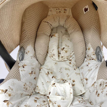 Afbeelding in Gallery-weergave laden, Maxi Cosi hoes Cabrio Flowers zand wafel naturel bloemen