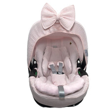 Afbeelding in Gallery-weergave laden, Maxi Cosi hoes Pebble 360 Pro Bobbie - lichtroze - roze - wafel - bamboe