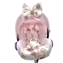 Afbeelding in Gallery-weergave laden, Maxi Cosi hoes universeel aquarel bloemen lichtroze