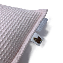 Afbeelding in Gallery-weergave laden, Kussen Wafel - katoen - lichtroze - roze - vele kleuren & maten beschikbaar