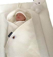 Afbeelding in Gallery-weergave laden, Boxbekleding - boxkleed - boxrol Amsterdam in gebroken wit wafel katoen