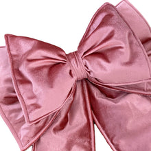 Afbeelding in Gallery-weergave laden, Sierstrik Luxury Velvet - boxstrik - framboos - roze - grote strik - 12 kleuren