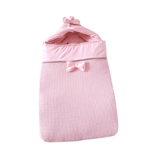 Afbeelding in Gallery-weergave laden, Voetenzak Maleah - wafel - nicky velours - strikjes - in 30 kleuren