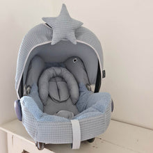 Afbeelding in Gallery-weergave laden, Maxi Cosi hoes Cabrio Bobbie oudblauw wafel badstof