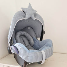 Afbeelding in Gallery-weergave laden, Maxi Cosi hoes Cabrio Bobbie oudblauw wafel badstof
