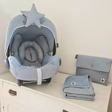 Afbeelding in Gallery-weergave laden, Maxi Cosi hoes Cabrio Bobbie oudblauw wafel badstof