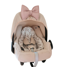 Afbeelding in Gallery-weergave laden, Maxi Cosi hoes Rock Kato zand oudroze katoen plant wafel