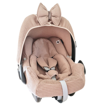 Afbeelding in Gallery-weergave laden, Maxi Cosi hoes Rock Bobbie latte lever taupe wafel badstof