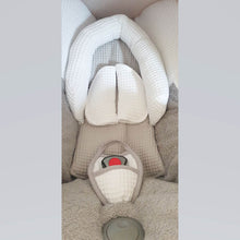 Afbeelding in Gallery-weergave laden, Maxi Cosi hoes Cabrio Kopenhagen wit grijs wafel badstof