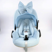 Afbeelding in Gallery-weergave laden, Maxi Cosi hoes Pebble Plus Lulu lichtblauw wafel babyblauw