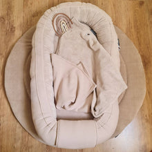 Afbeelding in Gallery-weergave laden, Babynestje New York naturel zand beige wafel jersey bamboe badstof