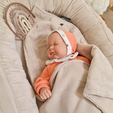 Afbeelding in Gallery-weergave laden, Babynestje New York naturel zand beige wafel jersey bamboe badstof