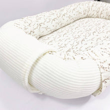 Afbeelding in Gallery-weergave laden, Babynestje Rib Willow creme naturel ribvelours wilgentakjes