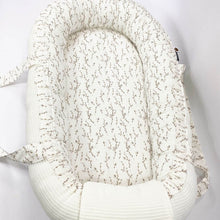 Afbeelding in Gallery-weergave laden, Babynestje Rib Willow creme naturel ribvelours wilgentakjes