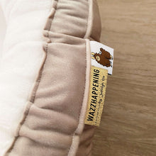 Afbeelding in Gallery-weergave laden, Babynestje Velvet Bamboe strik zand ecru champagne