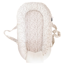 Afbeelding in Gallery-weergave laden, Babynestje Rib Willow creme naturel ribvelours wilgentakjes