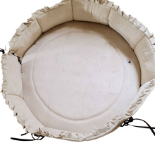 Afbeelding in Gallery-weergave laden, Boxbekleding-boxkleed-boxomranding-beige-luxe strikken-bumper