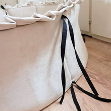 Afbeelding in Gallery-weergave laden, Boxbekleding-boxkleed-boxomranding-beige-luxe strikken-bumper