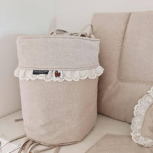 Afbeelding in Gallery-weergave laden, Boxbekleding-boxkleed-boxomranding-luxe strikken-bumper-beige