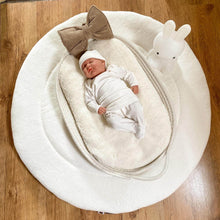 Afbeelding in Gallery-weergave laden, Boxkleed Bamboo - bamboe - creme - ecru - rond - rechthoek - vierkant