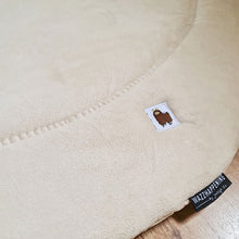 Afbeelding in Gallery-weergave laden, Boxkleed Estee-suedine-beige-luxe stof-rond-rechthoek-vierkant