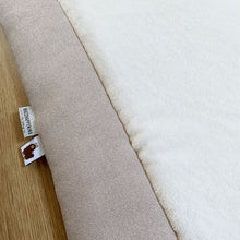 Afbeelding in Gallery-weergave laden, Boxkleed Glitter-zand-ecru-zilver- rechthoek-rond of vierkant