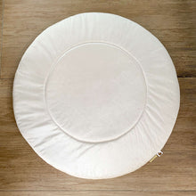 Afbeelding in Gallery-weergave laden, Boxbekleding Velvet-ecru-licht beige-zwart-boxkleed-omranding-boxstrik