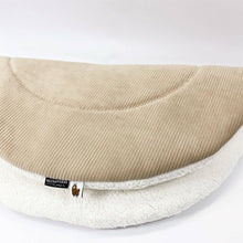 Afbeelding in Gallery-weergave laden, Boxkleed RibTeddy-rond-ribvelours-teddy-zand-ecru-in diverse kleuren