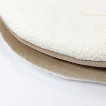 Afbeelding in Gallery-weergave laden, Boxkleed RibTeddy-rond-ribvelours-teddy-zand-ecru-in diverse kleuren