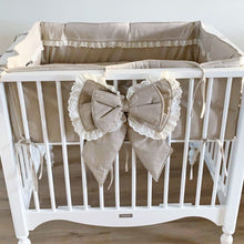 Afbeelding in Gallery-weergave laden, Boxbekleding-boxkleed-boxomranding-luxe strikken-bumper-beige