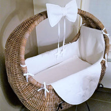 Afbeelding in Gallery-weergave laden, Celine wiegbekleding - strik - wieg - beschikbaar in 30 kleuren