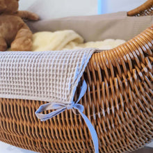 Afbeelding in Gallery-weergave laden, Celine wiegbekleding - strik - wieg - beschikbaar in 30 kleuren