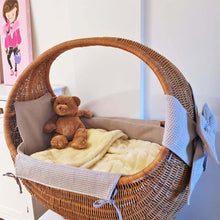 Afbeelding in Gallery-weergave laden, Celine wiegbekleding - strik - wieg - beschikbaar in 30 kleuren