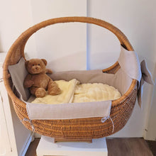 Afbeelding in Gallery-weergave laden, Celine wiegbekleding - strik - wieg - beschikbaar in 30 kleuren