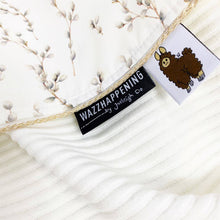 Afbeelding in Gallery-weergave laden, Babynestje Rib Willow creme naturel ribvelours wilgentakjes