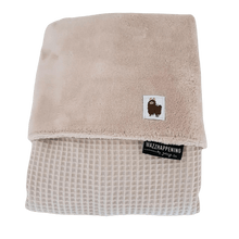 Afbeelding in Gallery-weergave laden, Babydekentje Harper - wafel - bamboe - beige - zand