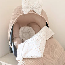 Afbeelding in Gallery-weergave laden, Dekje Nina - zand - offwhite - goud - wafel