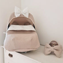 Afbeelding in Gallery-weergave laden, Dekje Nina - zand - offwhite - goud - wafel