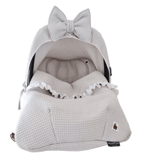 Afbeelding in Gallery-weergave laden, Dekje Naya - wafel - broderie - in 31 kleuren